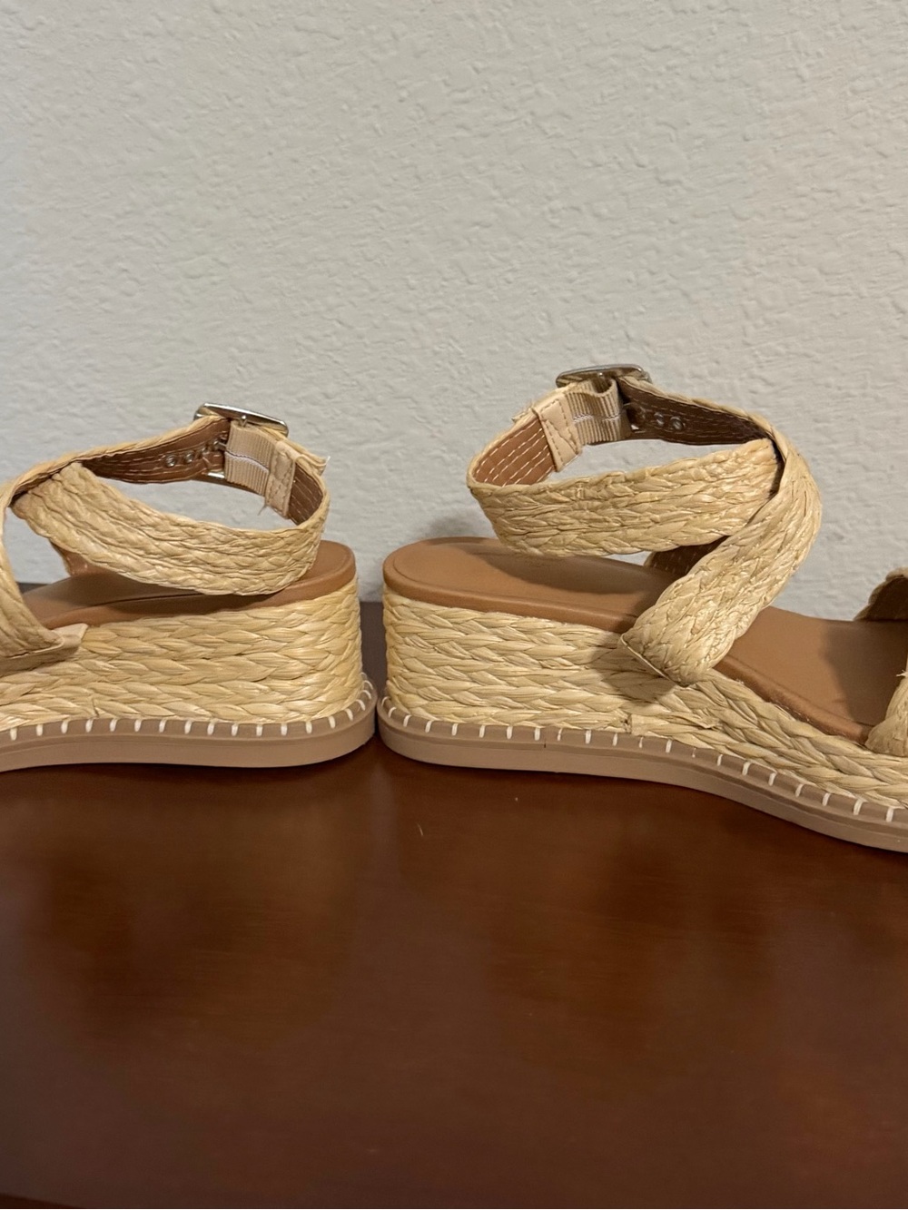 Universal Thread Natural Braided Espadrille Platform Sandals - Picture 2 of 5